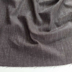 Denim Leinen Stoff mit Stretch Jeansstoff Meterware, dunkelbraun