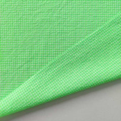 Seersucker Stoff kariert Meterware Vichy Karo, neongr�n wei�