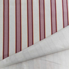 Canvas Stoff Streifen Leinen Optik, altrosa weinrot natur