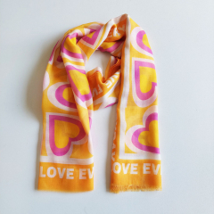 Halstuch Schal  Everyday Love, pink orange gelb