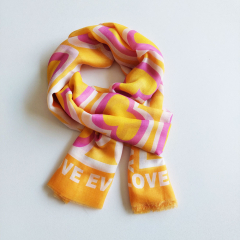 Halstuch Schal  Everyday Love, pink orange gelb