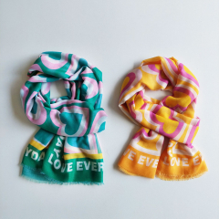 Halstuch Schal  Everyday Love, pink orange gelb
