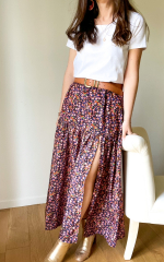 Papierschnittmuster ROMY Rock mit Schlitz im Vorderteil - Clematisse Pattern