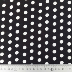 Viskose Jersey Stoff Punkte - wei� schwarz