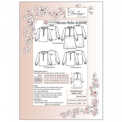 Papierschnittmuster ALBANE Kleid Bluse  - Clematisse Pattern