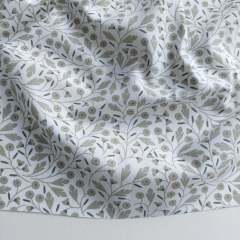 Baumwollstoff Blumen Bl�mchen Meterware Salbeigr�n