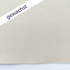 Canvas Stoff gewachst wasserabweisend uni Meterware, Champagne