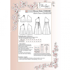 Papierschnittmuster One-Shoulder Schnittmuster f�r Bluse & Kleid CHARLINE