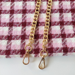 Jacquard Boucl�, Karomuster Rosa Burgundy