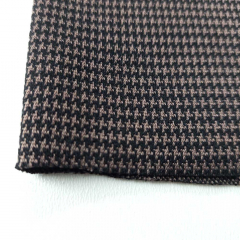 Strickstoff Pepita Muster braun schwarz