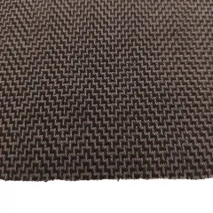 Strickstoff Jacquard Fischgr�tmuster (Herringbone) braun schwarz