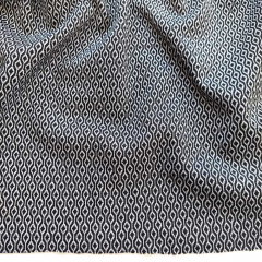 Strickstoff Geometrisches Muster Schwarz Wei�