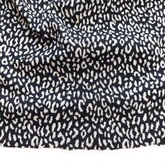 Strickstoff Leopardenmuster Schwarz Wei�