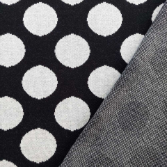 Strickstoff Punkte Tupfen schwarz wei�