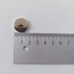 Ankerknopf 5er Set aus Metall in Silber 1,8 cm rund