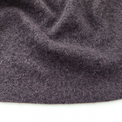 Boucl� Stoff Dunkelbraun – Mantelstoff & Jackenstoff mit Wolle Meterware