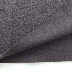 Boucl� Stoff Dunkelbraun – Mantelstoff & Jackenstoff mit Wolle Meterware