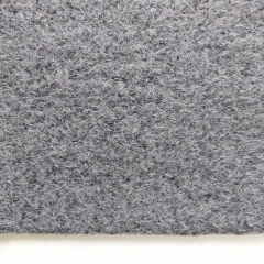 Boucl� Stoff Grau – Meterware f�r Jacken & M�ntel, 12% Wolle