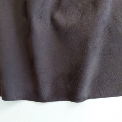 Wildlederimitat Fake Suede Meterware Doubleface dunkelbraun - f�r Bekleidung