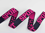 Gummiband Sport 32 mm breit, pink schwarz