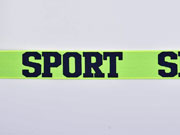 Gummiband Sport 32 mm breit, schwarz neon gelb
