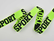 Gummiband Sport 32 mm breit, schwarz neon gelb