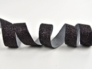Glitzerband 25 mm breit, schwarz changierend