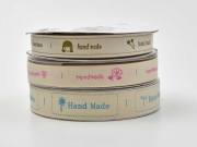 Handmade Webband pink natur