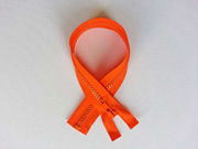 Reißverschluss 35 cm teilbar, orange