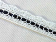 Hkelspitze-Borte 1,7 cm, weiss-dunkelblau