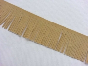 Fransenband Wildlederimitat 5 cm breit, beige