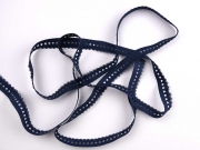 elastisches Band mit Rschenrand 1.5 cm,dunkelblau