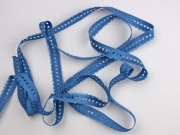 elastisches Band mit Rschenrand 1.5 cm, jeansblau
