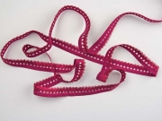 elastisches Band mit Rschenrand 1.5 cm, beere