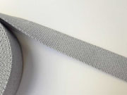 Gurtband Baumwolle 3 cm, hellgrau