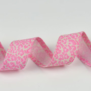 Schrägband Leoparden Muster Animal Print, rosa beige