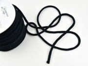 dicke Baumwollkordel 8 mm, schwarz