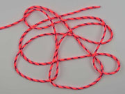 geflochtene Kordel 4 mm neonpink - lila