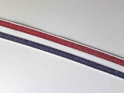 Webband Streifen 15 mm, dunkelrot wei navy