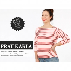 Schnittmuster Shirt mit 3/4 Arm Frau Karla Studio Schnittreif