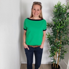 Schnittmuster Shirt mit 3/4 Arm Frau Karla Studio Schnittreif