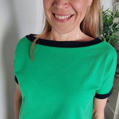 Schnittmuster Shirt mit 3/4 Arm Frau Karla Studio Schnittreif