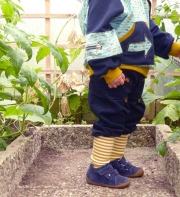 Feincord Stoff Babycord uni, dunkelblau