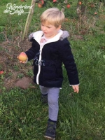 Feincord Stoff Babycord uni, dunkelblau