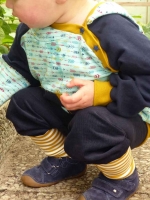 Feincord Stoff Babycord uni, dunkelblau