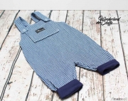 leichter Jeans Streifen, weiss auf indigoblau