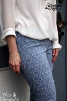 Chiffon Stoff, cremewei