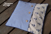 Paspelband uni, marineblau