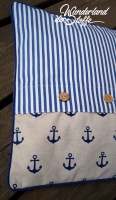 Paspelband uni, marineblau