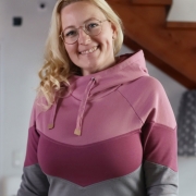 RESTSTCK 168 cm Sweat Stoff French Terry uni, Betongrau